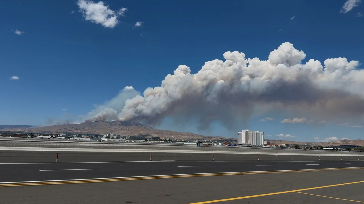 Brush fire in Nevada grows to over 10,500 acres