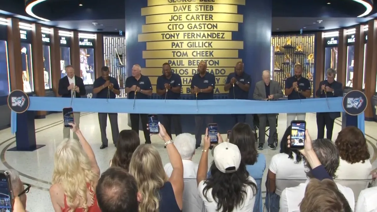 Blue Jays legends cut ribbon to officially open Hall of Excellence