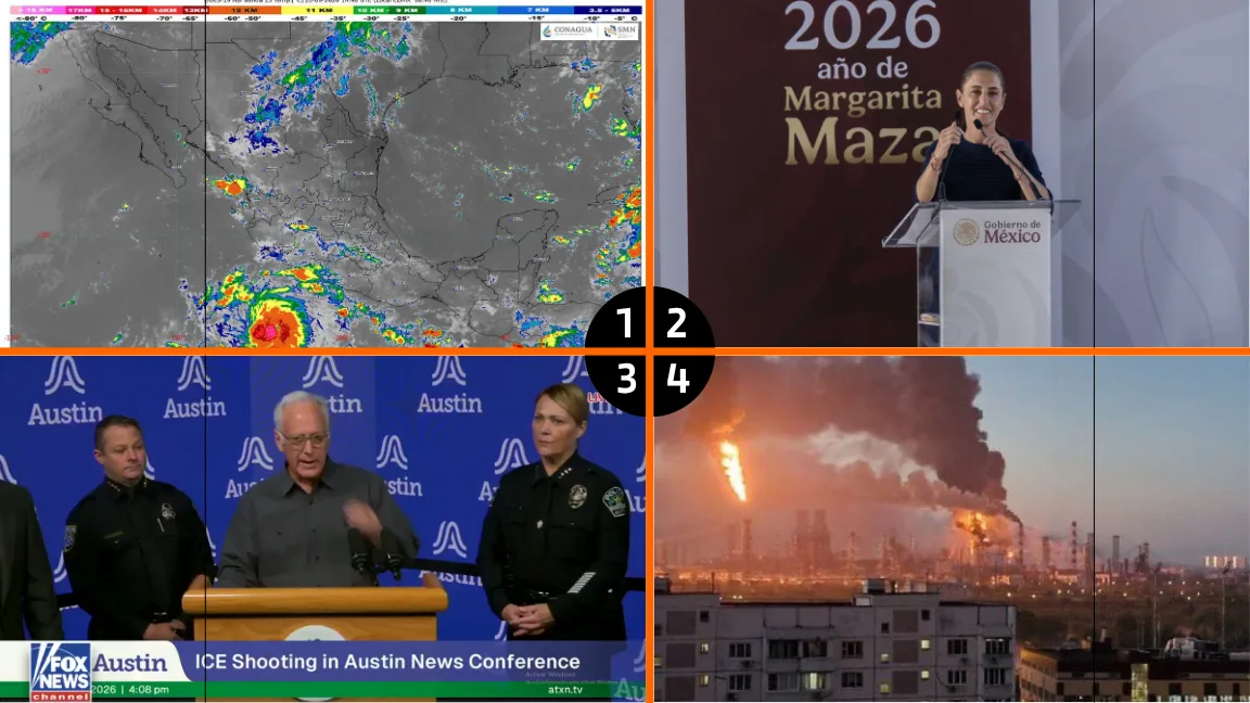 Noticias para el fin de semana: Alerta de posible huracán, Claudia Sheinbaum, ICE, tensión Medio Oriente, Ucrania, frente frío, NFL y Alejandra Guzmán
