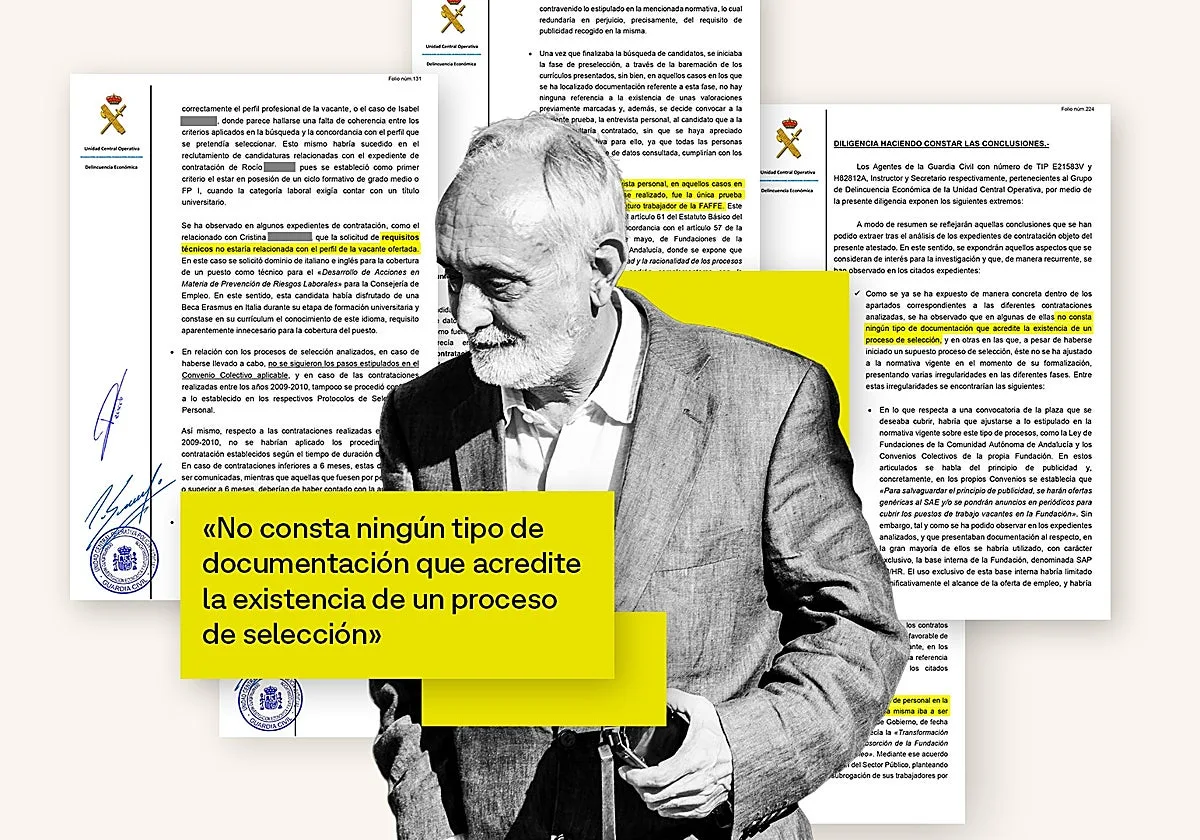 La UCO destapa la colocación a dedo de familiares del PSOE en la Junta de Andalucía