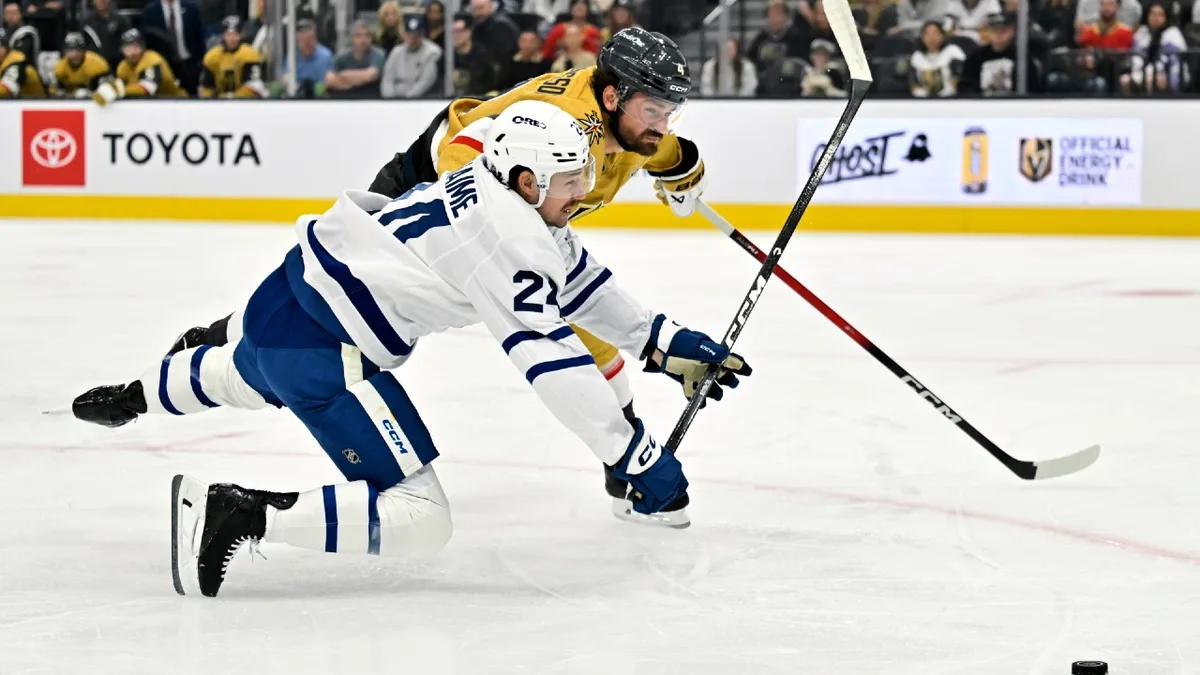 Maple Leafs blow lead, lose to Golden Knights in shootout