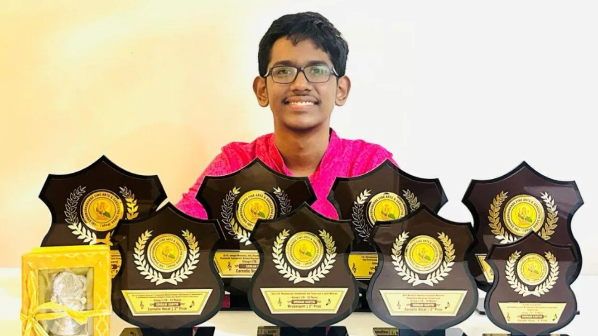 Powai teenager wins ten awards at the prestigious Shanmukhananda annual music competition 2026
