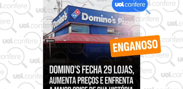 Domino's fechou 29 lojas na Austrália e na Nova Zelândia, e não no Brasil