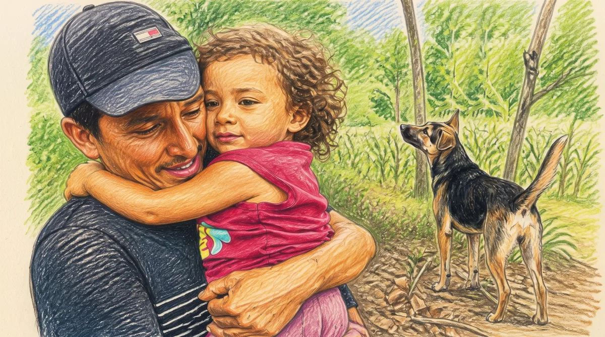 Niña de 3 años es encontrada sana y salva en Colón, Honduras, gracias al heroico instinto de su perro mestizo