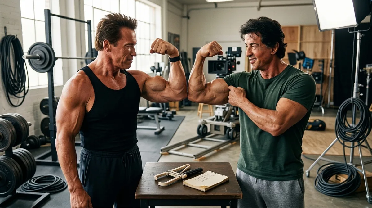 Arnold Schwarzenegger sobre a enorme rivalidade com Sylvester Stallone: ‘Se o percentual de gordura corporal dele era de 7%, eu ficava obcecado até chegar a 10%’