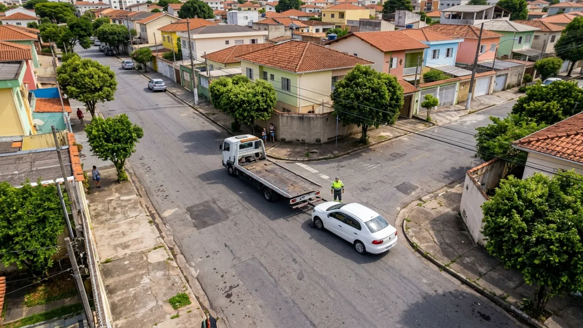 Moradora estaciona perto da esquina porque não havia faixa amarela no meio-fio e encontra o carro removido horas depois