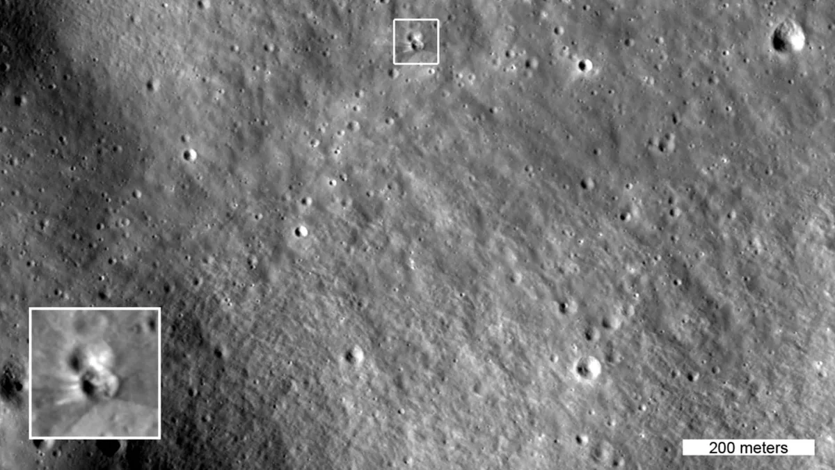 A SpaceX rocket slammed into the moon this month — and a NASA spacecraft has spotted its lunar grave (photos)