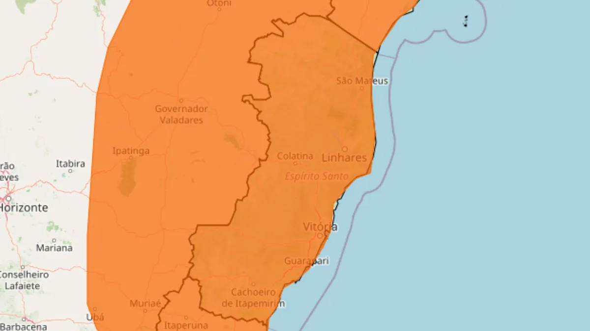 ES recebe mais um alerta de tempestade para este sábado (17)