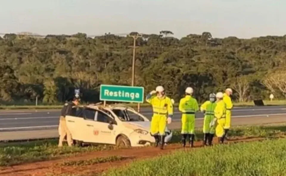 Motorista é ejetado de carro e morre após acidente próximo à tragédia na BR-373, sentido Imbituva