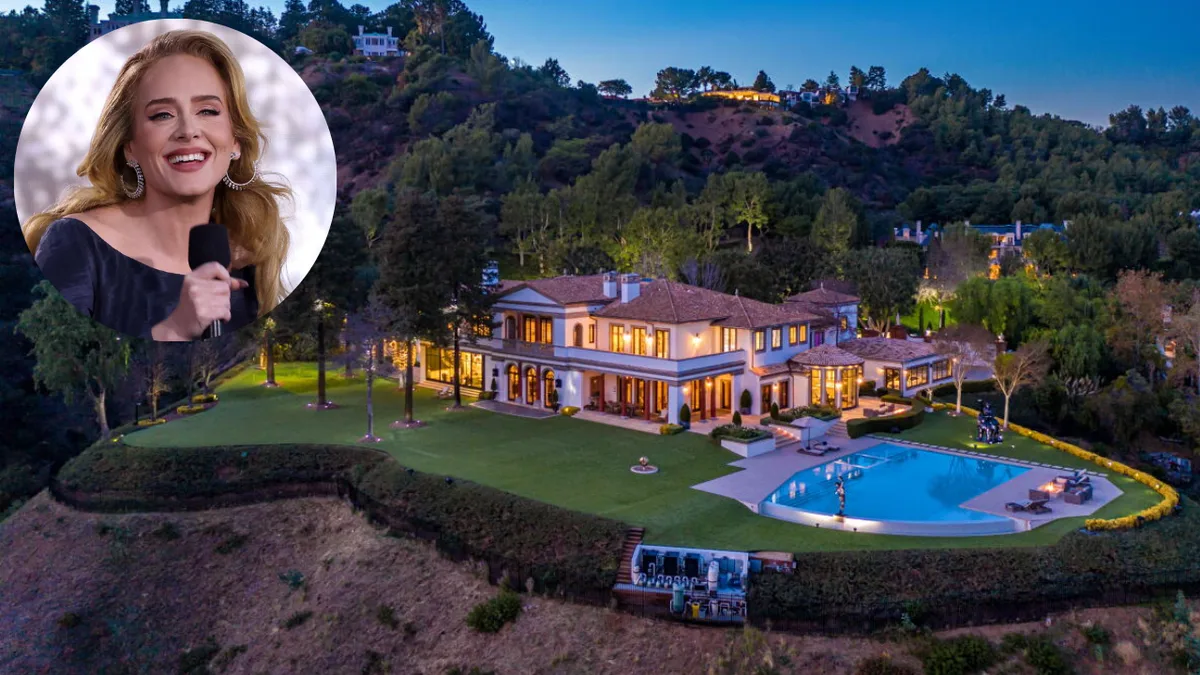 In 2022, Adele bought Sylvester Stallone’s 3.5-acre Beverly Park mansion for $58 million; four years...