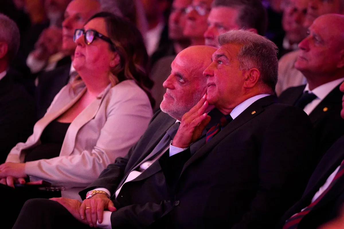 Joan Laporta: "El Real Madrid quiere reventarlo todo, suerte que Tebas no se deja amedrentar"