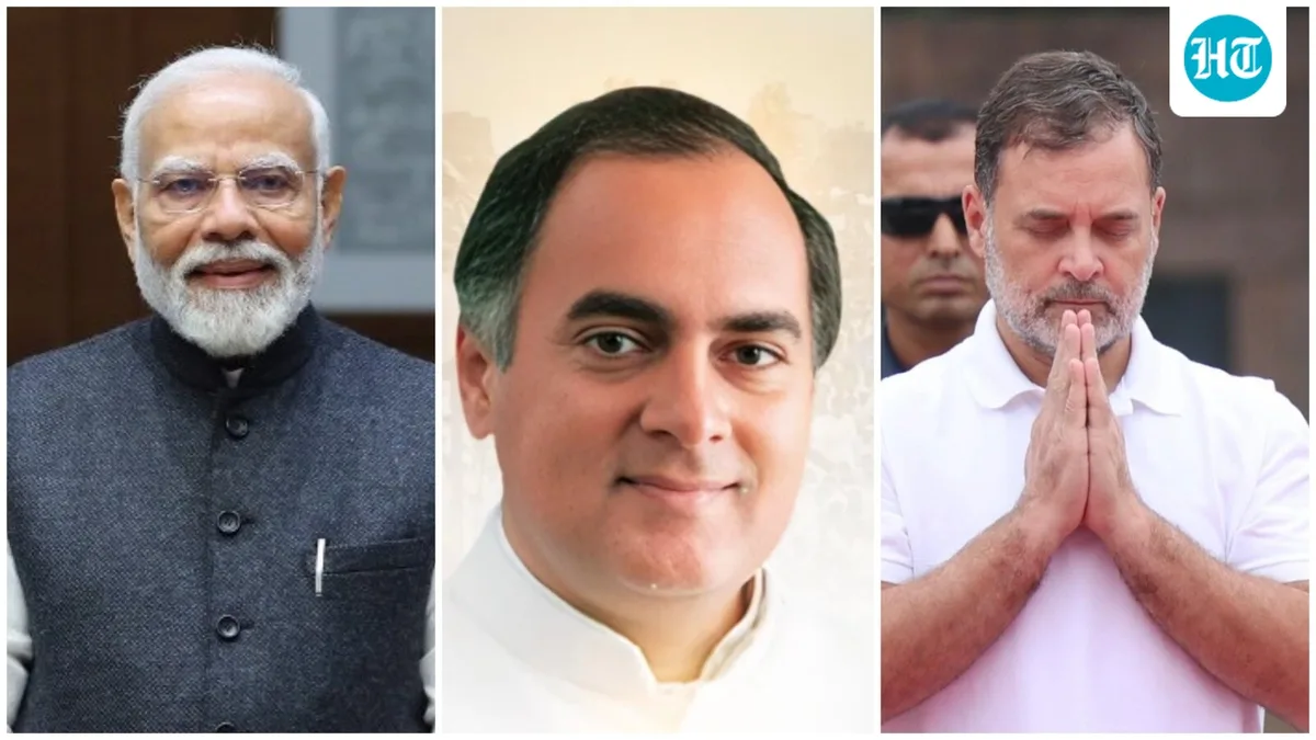 How PM Modi, Rahul, others paid tributes to Rajiv Gandhi on his birth anniversary