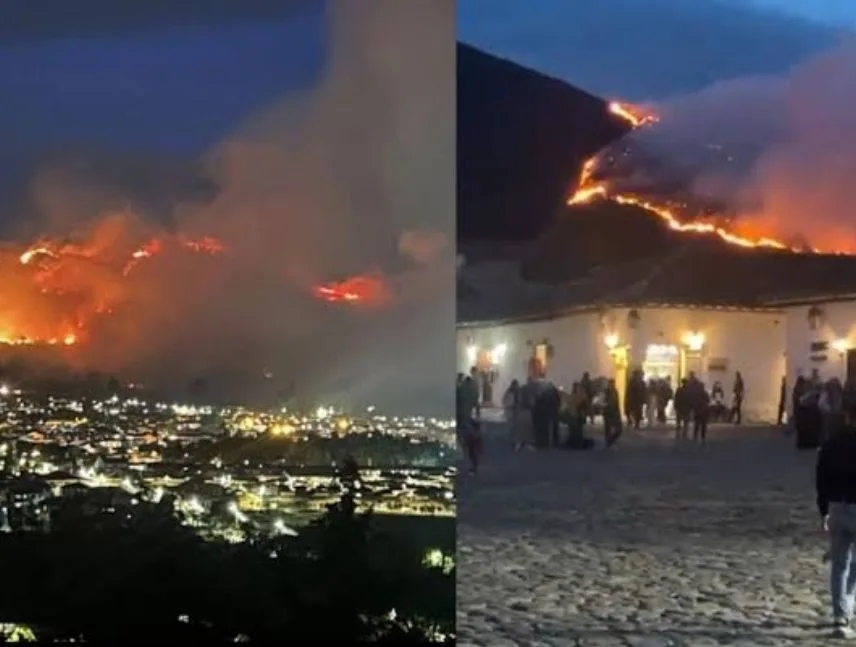 Colosal incendio ganó espacio en Colombia