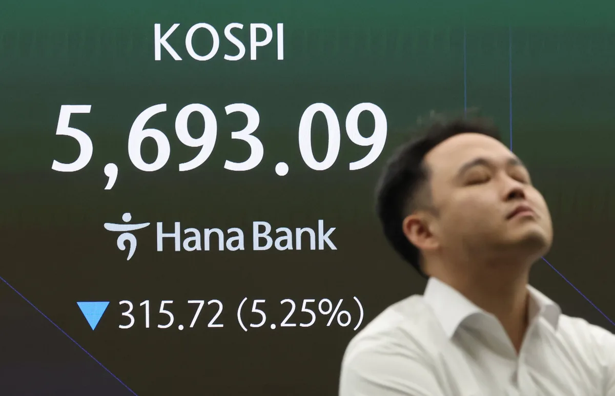 米物価ショックと半導体株安、KOSPI5.59％急落