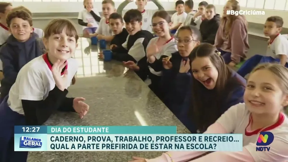 No dia do estudante jovens de SC contam rotina e curiosidades