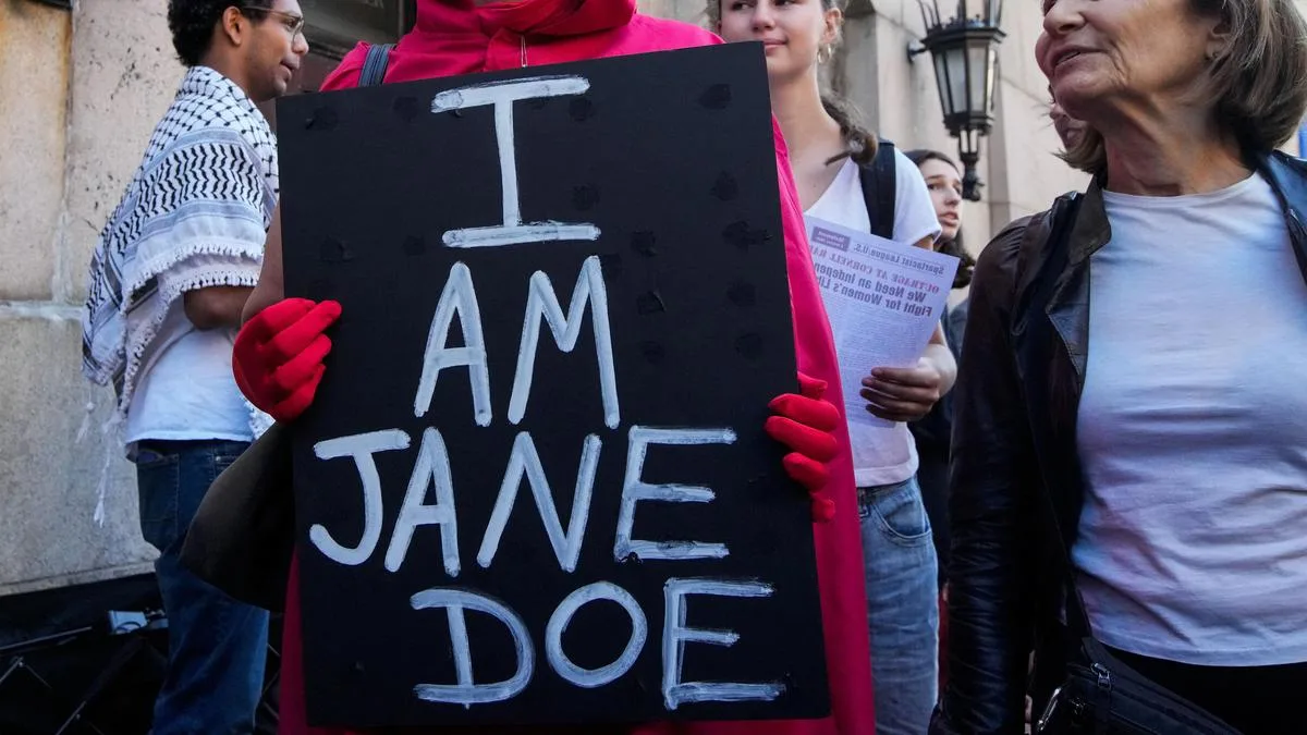 Protesters stage 'I Am Jane Doe' rally in New York City against sexual violence