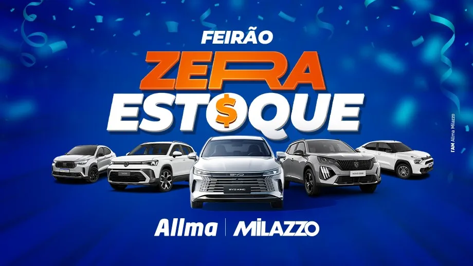Allma Milazzo faz Feirão Zera Estoque com condições especiais em veículos