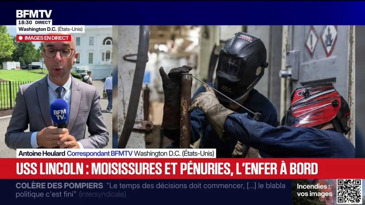 Moisissures, eau chaude sporadique, nourriture rationnée, menaces de suicide: des élus américains inquiets de la vie sur le porte-avions Lincoln