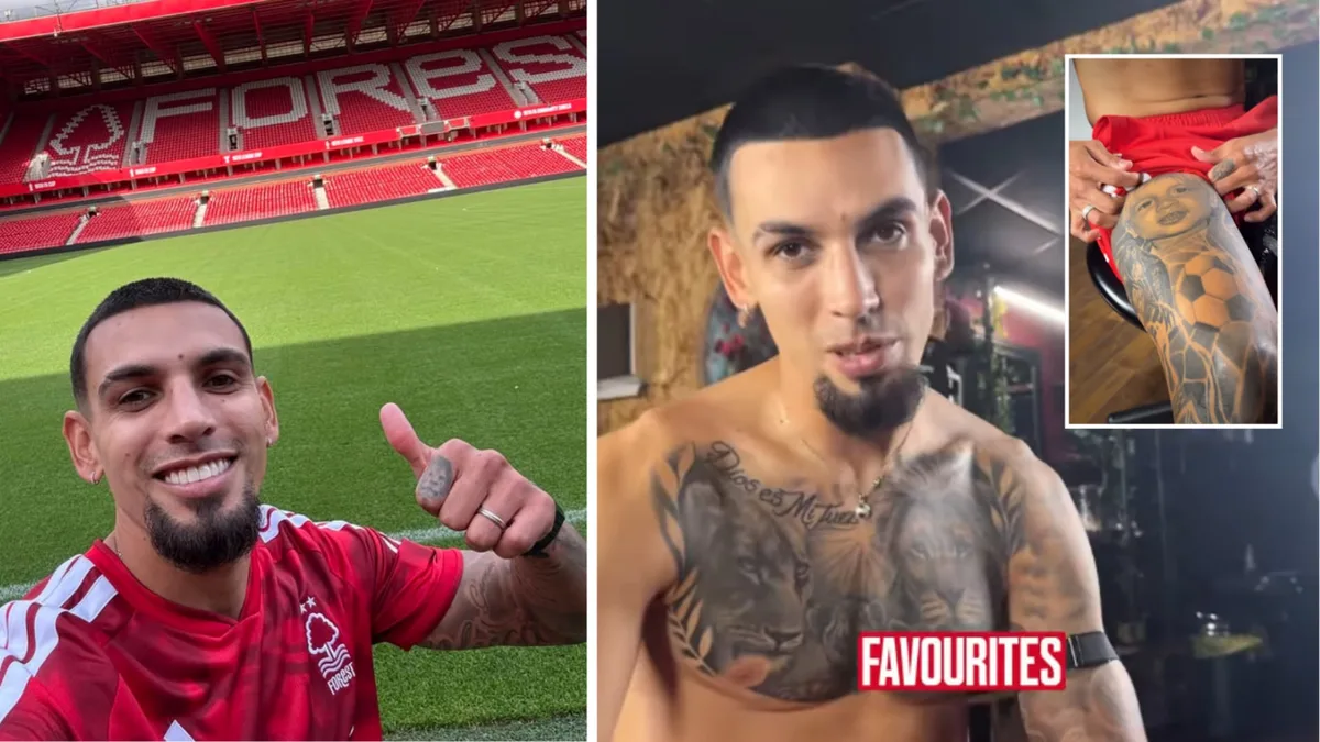 Daniel Muñoz habló con los aficionados del Nottingham Forest: qué significa su nuevo tatuaje y cuál es su comida preferida