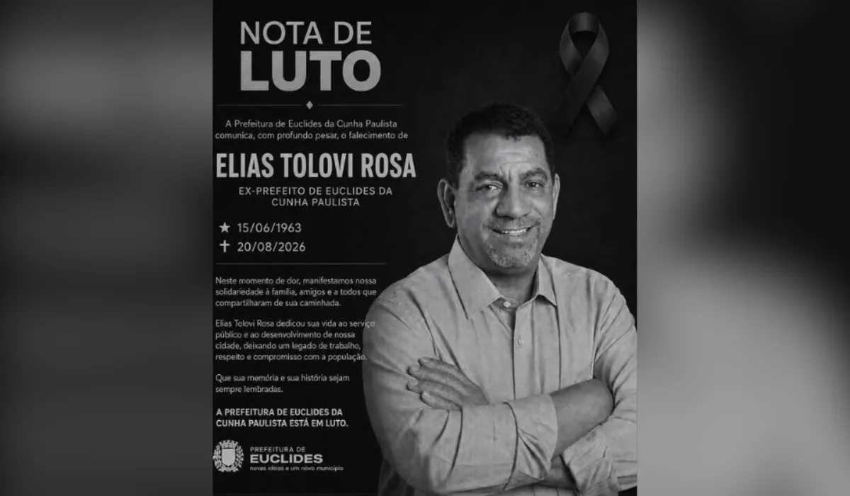 Ex-prefeito de Euclides da Cunha Paulista morre em acidente de trânsito