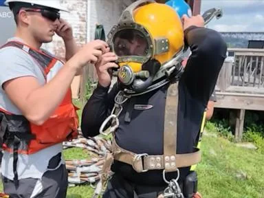 WATCH: Divers save the day for bride-to-be
