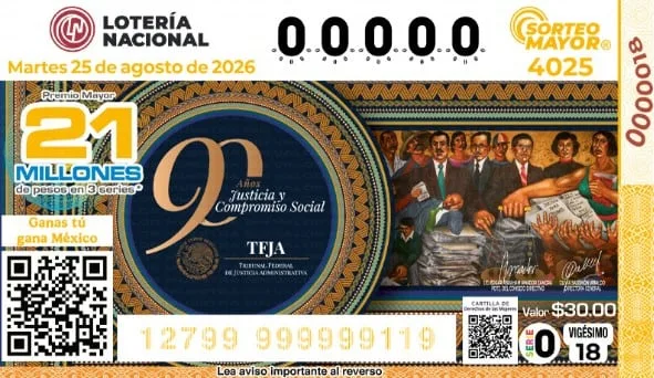 Resultados Lotería Nacional Sorteo Mayor 4025: premio mayor y números ganadores del martes 25 de agosto