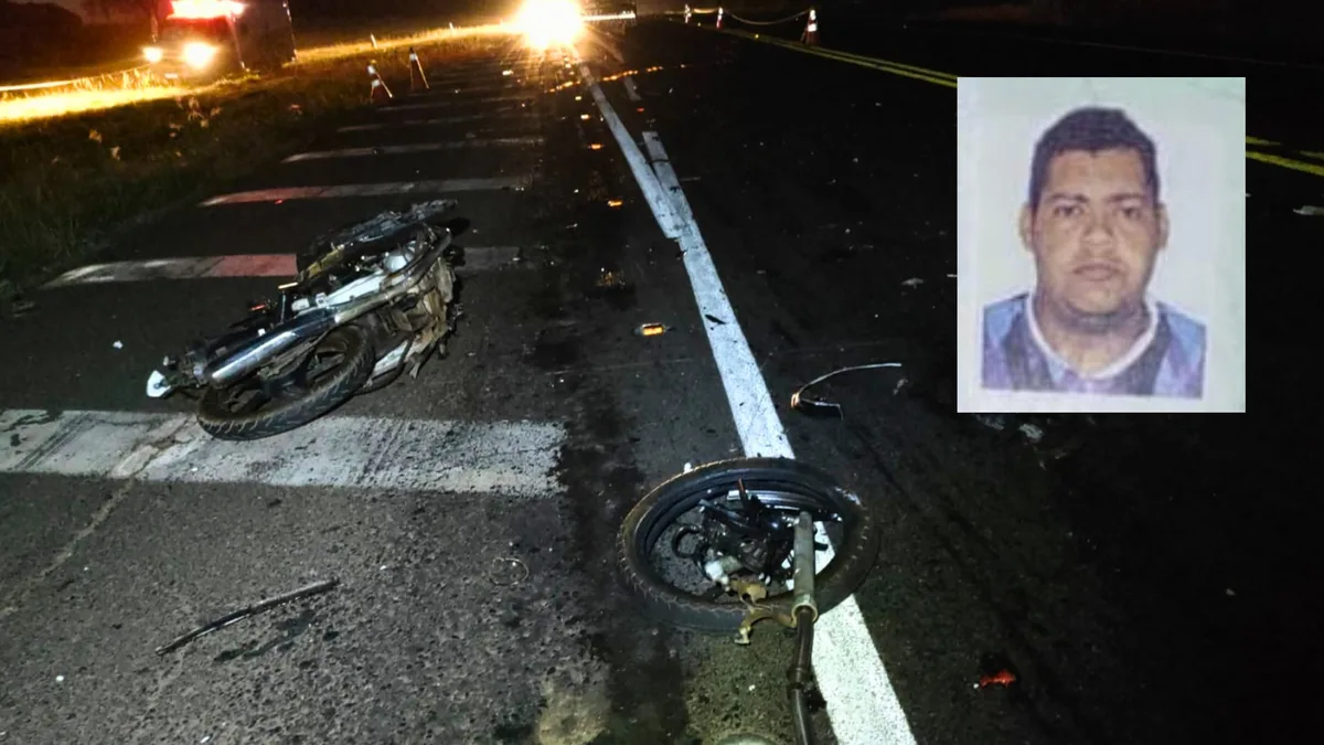 Motociclista morre após batida de frente com caminhão durante ultrapassagem na BR-153 em Rio Preto