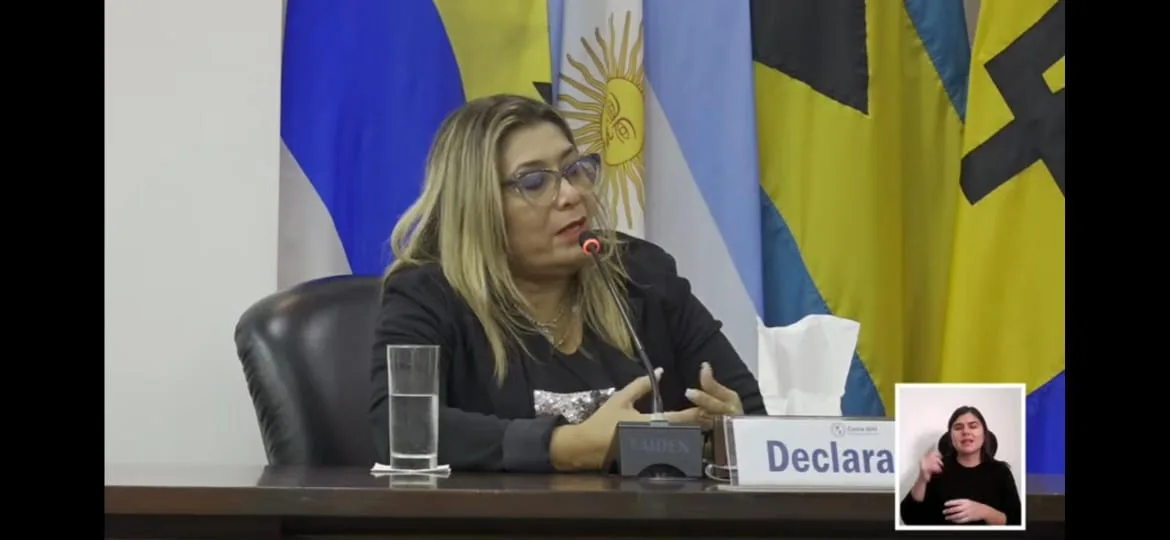 Delvalle Canelón rompió en llanto ante la CorteIDH al revelar amenazas de pistoleros de Puente Llaguno