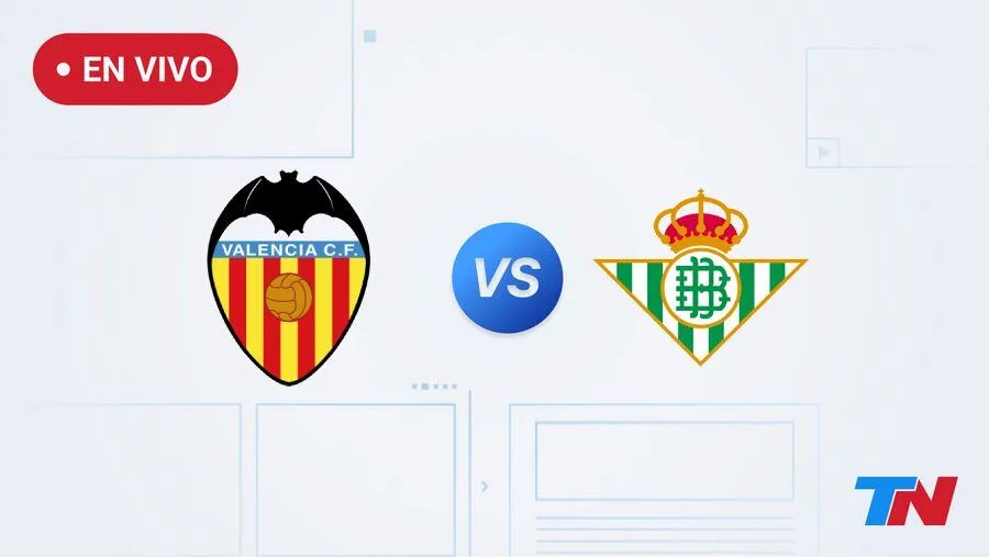 Valencia vs Betis en vivo por la fecha 1 de La Liga de España: hora, dónde ver y formaciones