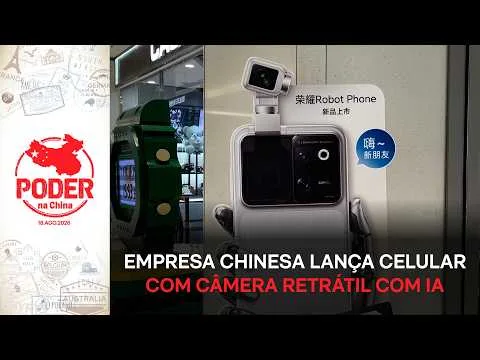 Empresa chinesa lança celular com câmera retrátil controlada por IA