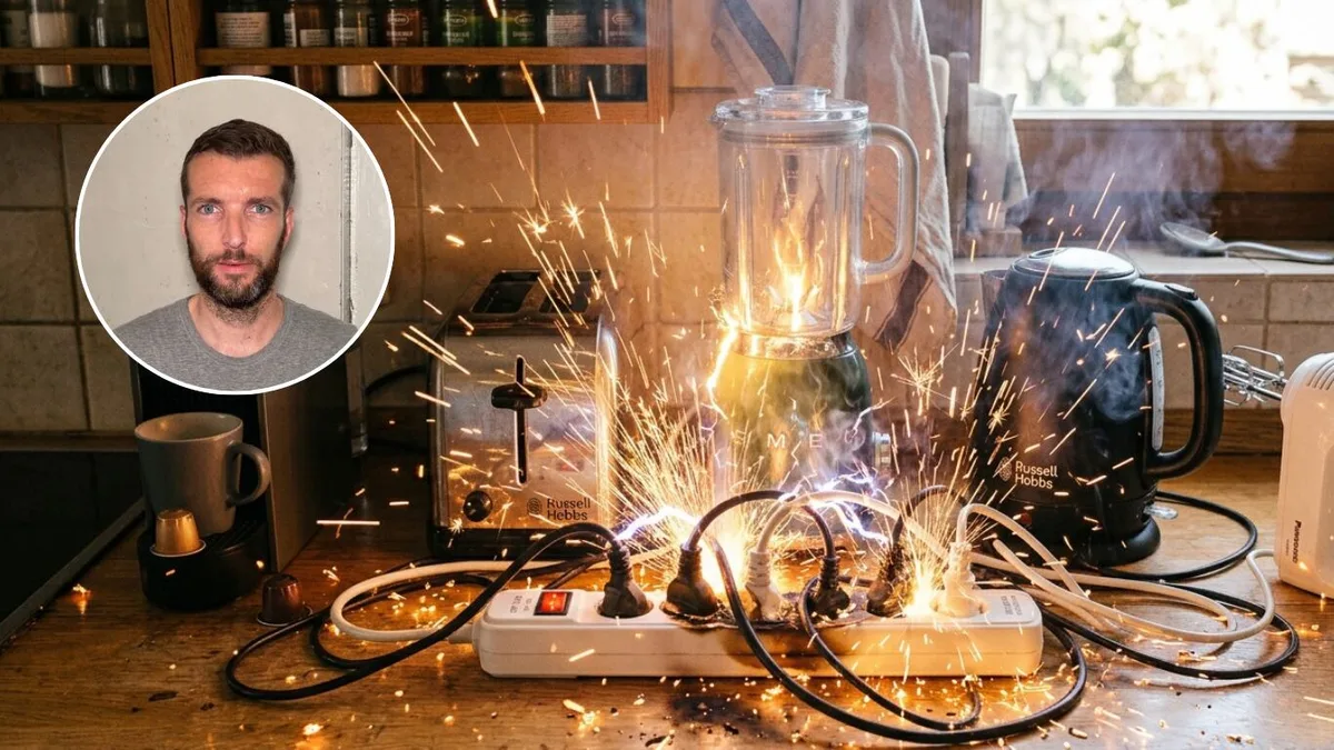 Fran Carbonell, electricista: “Si conectás varios pequeños electrodomésticos a un alargador, tenés un problema muy serio”