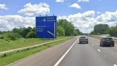Pedestrian dies after being struck by car on M8 near Glasgow Airport
