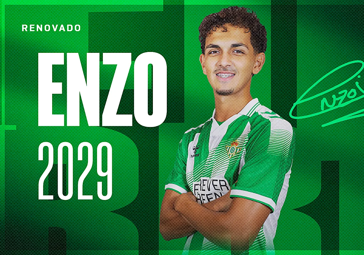 El Betis blinda a Enzo Fierro hasta 2029