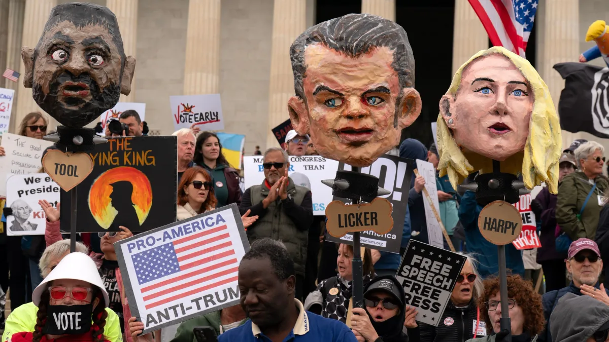 USA unter Trump: „No Kings“: Proteste gegen Trump vor den Midterms
