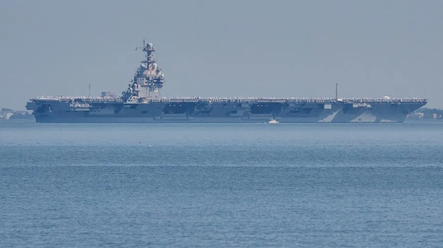 Navy considers major aircraft carrier revamp to better suit Trump’s aesthetic