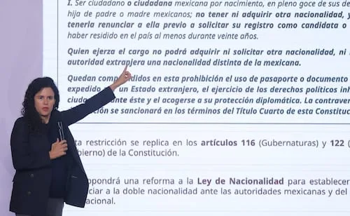 Sheinbaum presenta iniciativa contra doble nacionalidad para Presidente y gobernadores; esto establece