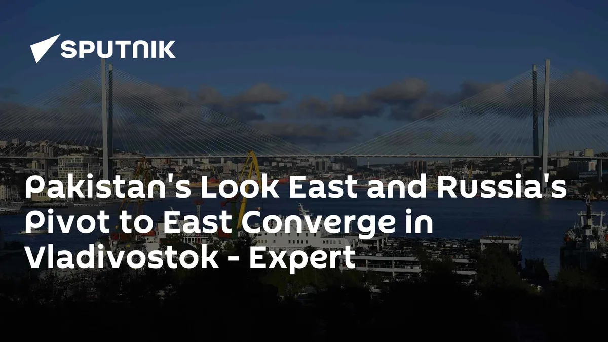Pakistan's Look East and Russia's Pivot to East Converge in Vladivostok - Expert