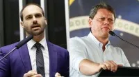 Tarcísio chama Flávio de “herdeiro” do projeto de Bolsonaro