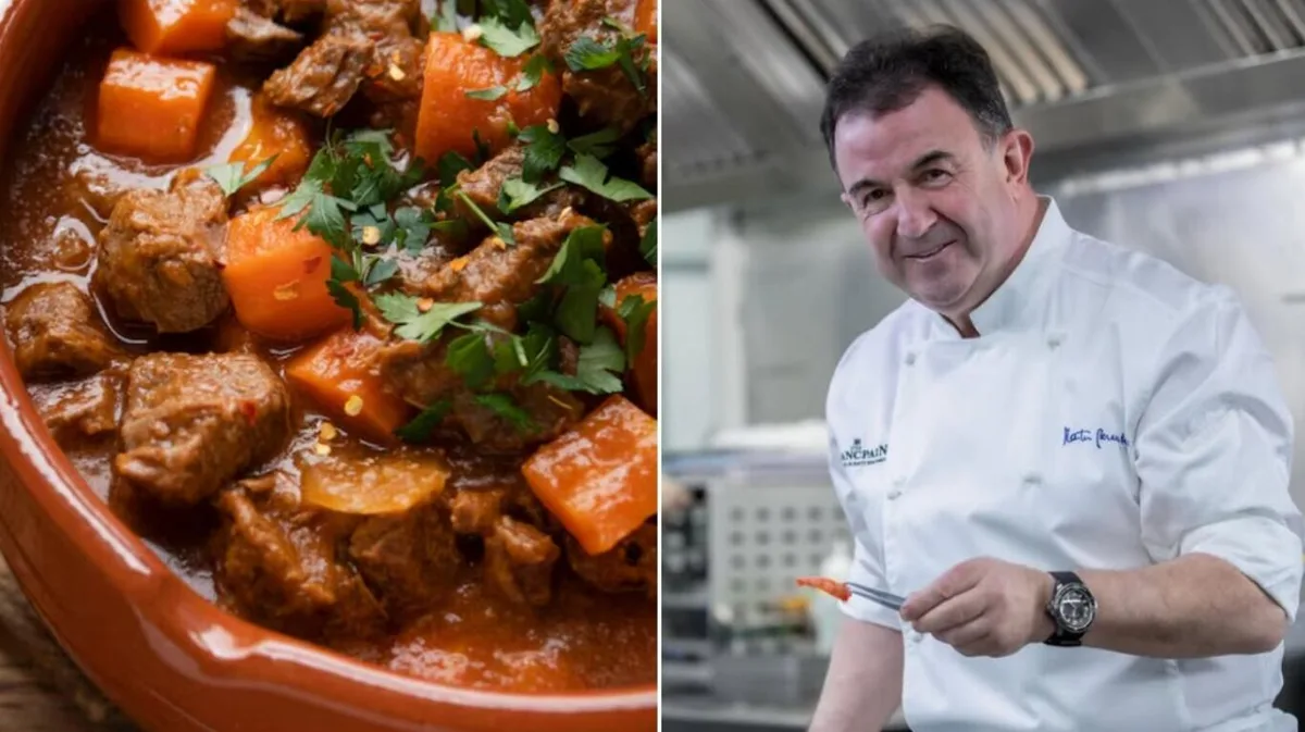 Martín Berasategui, chef con estrellas Michelin: “El mejor guiso de carne se hace con carrilleras, puerro y 25 g de manteca”