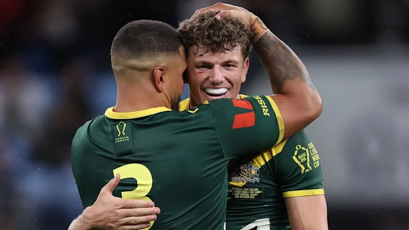 ‘Like he’s playing backyard footy’: Kangaroos newest star reveals inspiration behind stunning debut
