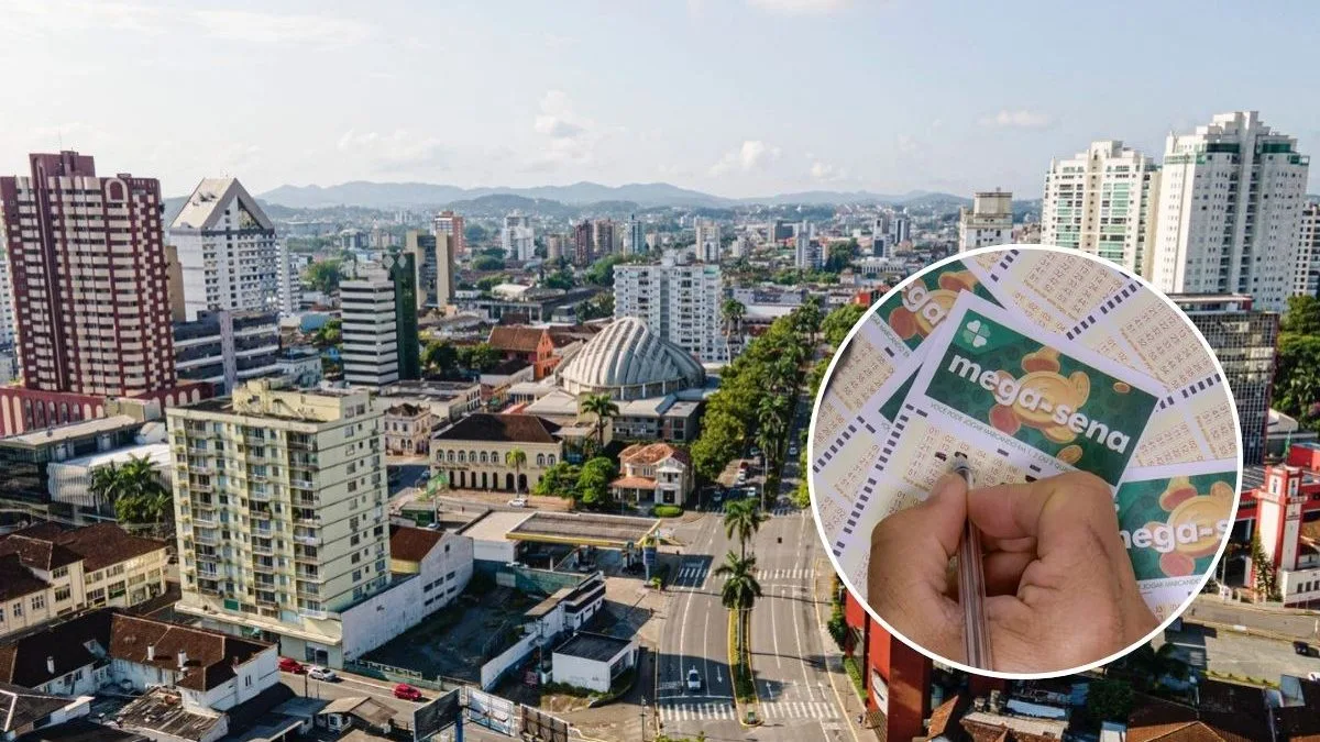 Bolão na maior cidade catarinense leva fatia de prêmio na Mega-Sena de R$ 36,9 milhões e fica a um número do prêmio máximo