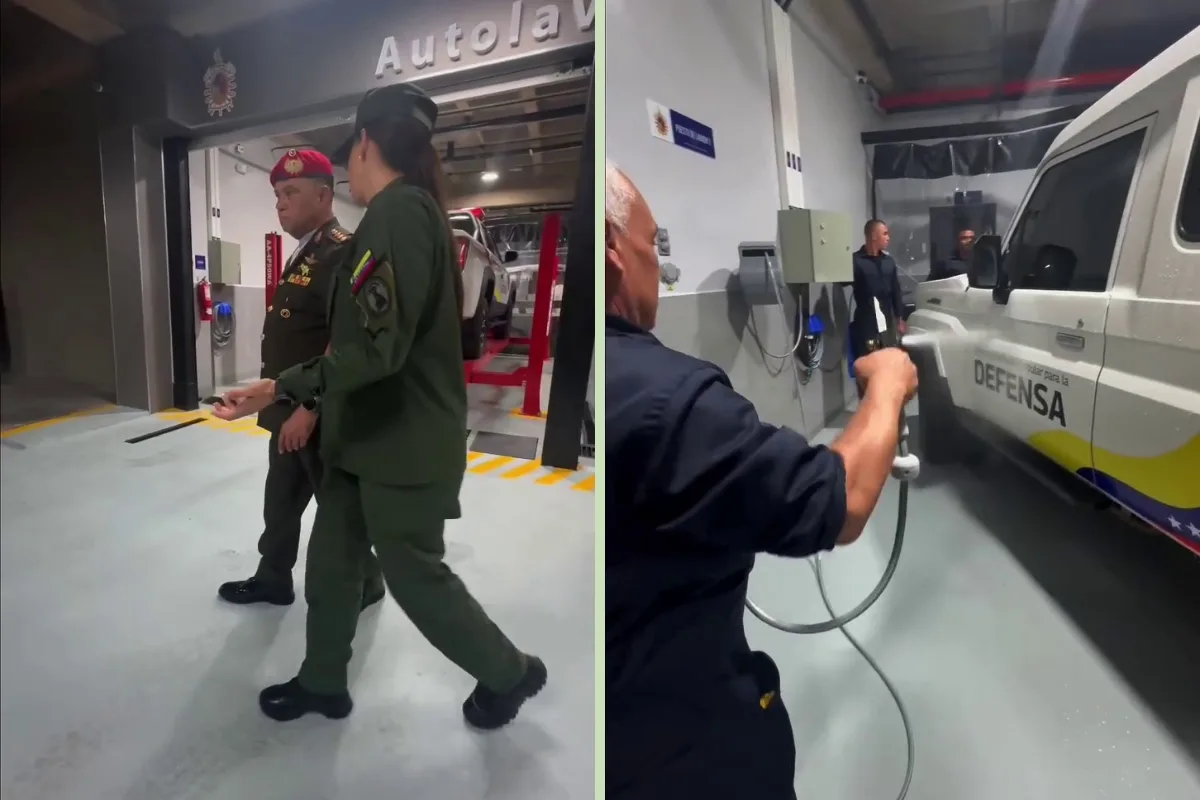 González López inauguró un autolavado en el ministerio de Defensa: ¿le sacará brillo al lastre del régimen?