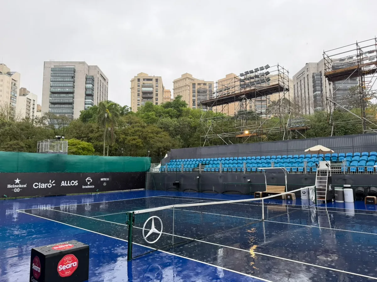 Mau tempo atrasa início do SP Open no Parque Villa-Lobos
