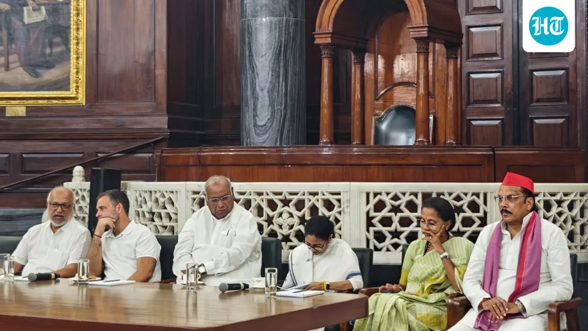 Rahul Gandhi-led INDIA bloc MPs meet President Murmu, present 4-point memo seeking CEC Gyanesh Kumar's resignation
