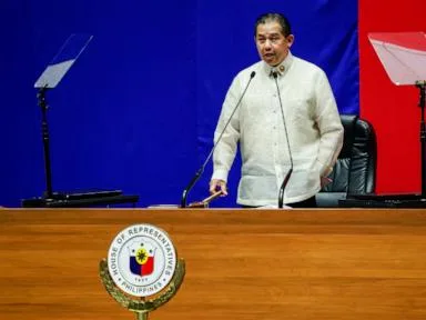 A Philippine lawmaker charged with corruption in flood control projects