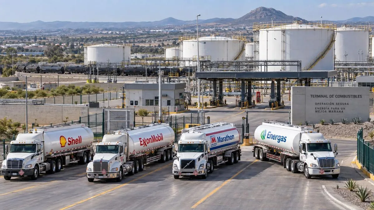 Shell, ExxonMobil, Marathon y Energas almacenan combustible en la terminal intervenida en Guanajuato
