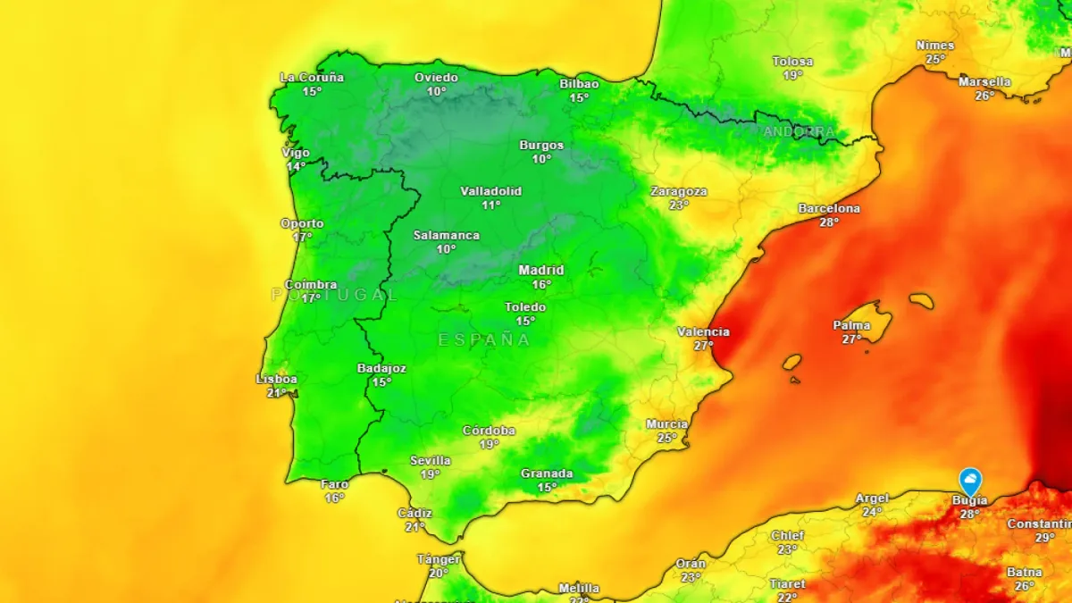 Termómetros por debajo de los 10 ºC: estas son las 13 capitales de provincia en las que la temperatura caerá este viernes