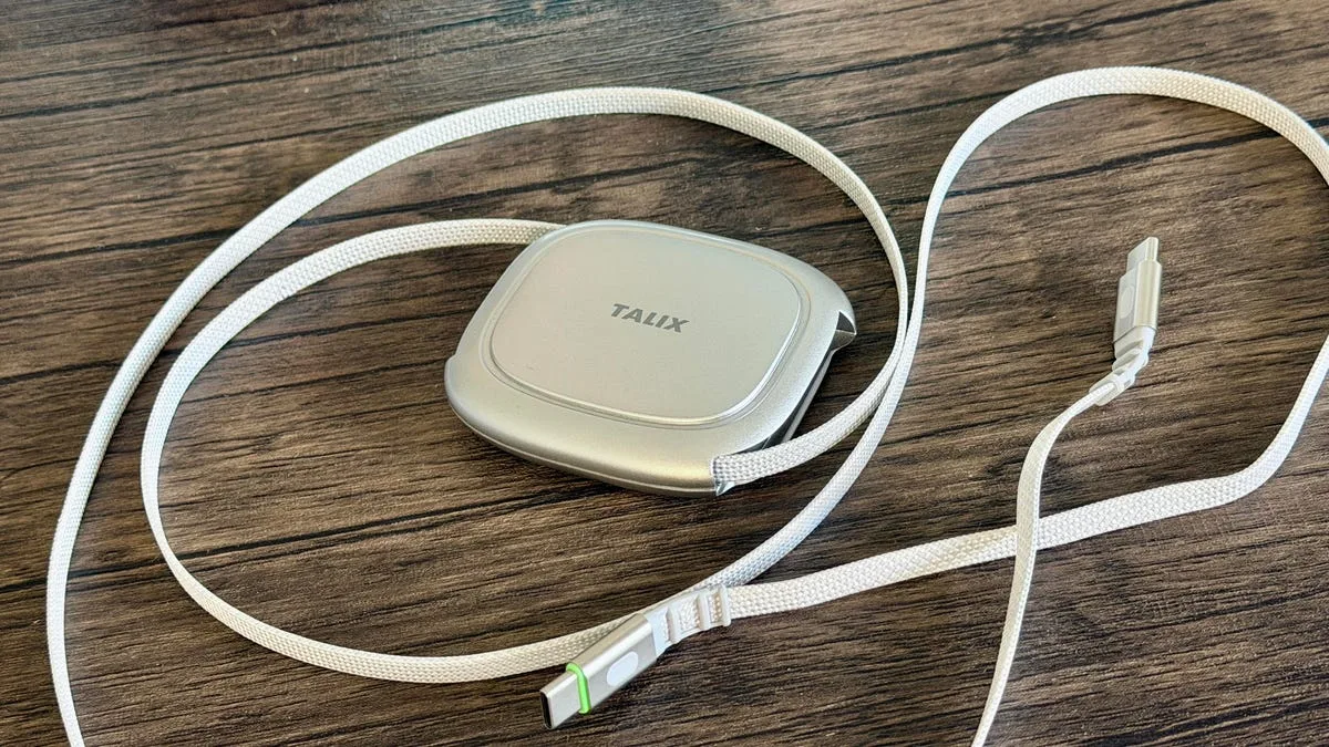 This $14 retractable USB-C cable is my secret to surviving long car rides with my kids