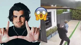 Jonathan Moly sufrió aparatosa caída y con su hijo menor en brazos