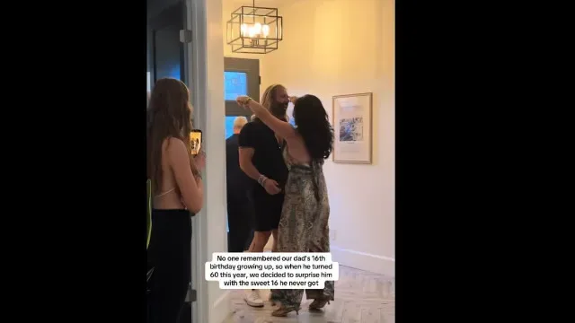 Filhas preparam festa surpresa para pai que nunca festejou aniversário